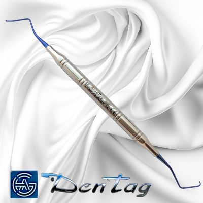 COLUMBIA CURETTES FIG.4R/4L TIT.BLU - MV 8 MM DENTAG