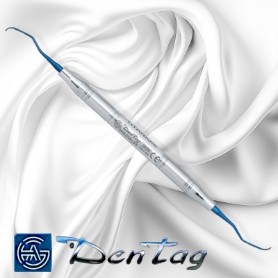 LANGER CURETTES FIG.5/6 TITANIO BLU - MV 8 MM DENTAG