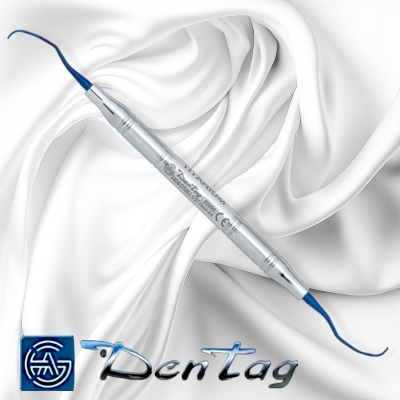 LANGER CURETTES FIG.1/2 TITANIO BLU - MV 8 MM DENTAG